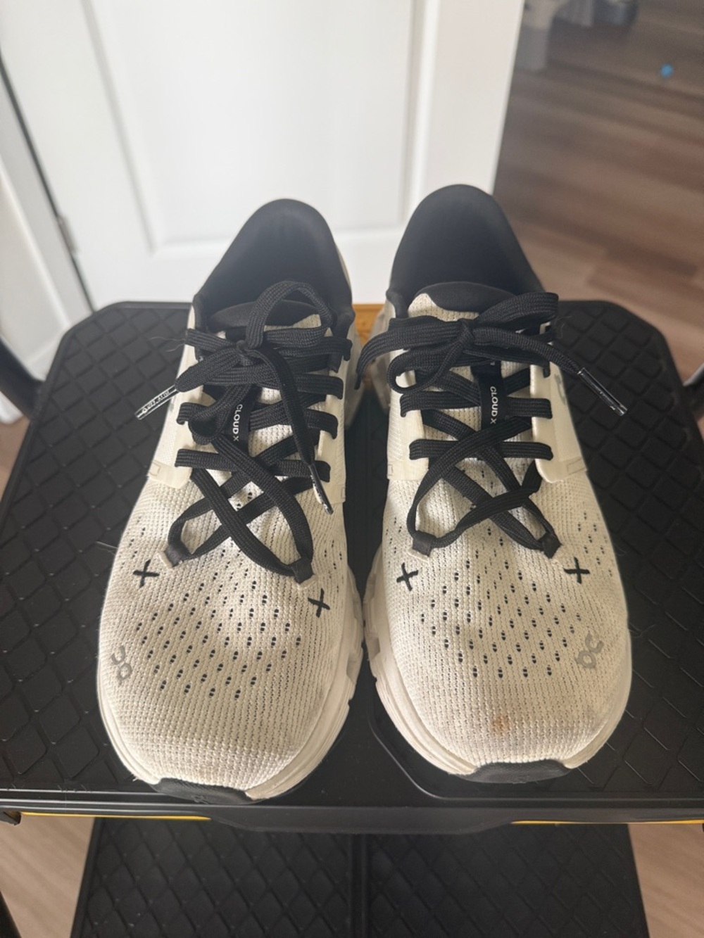 On Running Women's Cloud Sneakers - White and Black